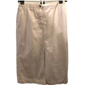 Eddie Bauer Skirt Straight Chino Skirt Plus  Size 14 Petite